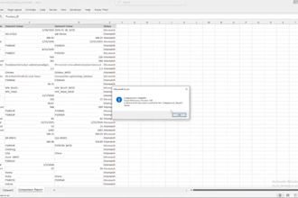 compare two excel sheets, find differences, and merge duplicates