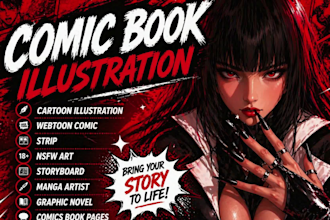 webtoon comic book nsfw art strip webcomic promotion anime carton comic manga