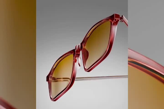 create a cinematic 3d sunglasses product animation