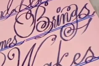 do modern calligraphy and custom name