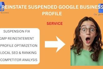 reinstate suspended google my business gmb profile and restore listing