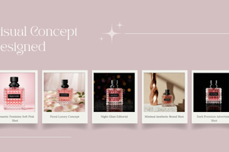 design ai product visuals, illustrations, branding creatives