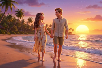 3d pixar ai proposal video, romantic storytelling animation and love story