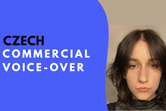 record professional czech voice over for your commercial