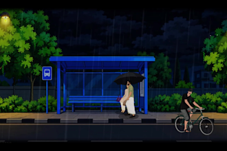 design 2d animation background and horror atmospheric art
