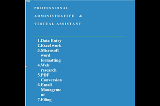 be your professional administrative and office support gm