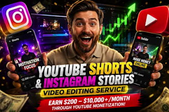 create quality youtube shorts edit instagram stories reels video retention view