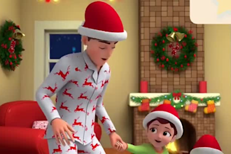 3d animation video, 3d cartoon christmas animation, santa claus character design
