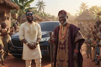 create a funny animated african folk tale story video animated explainers video