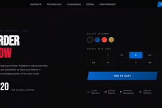 create a modern 3d animated frontend website landing page