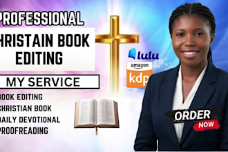 edit and proofread your christian book and devotional
