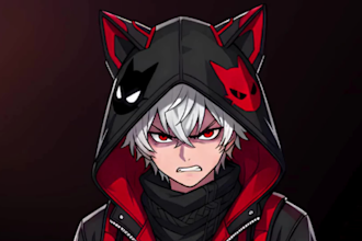 design unique pngtuber model for streaming veadotube setup and vtuber model