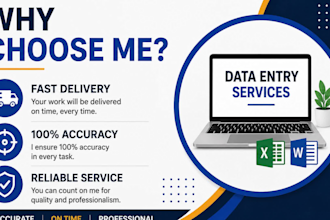 data entry typing excel services
