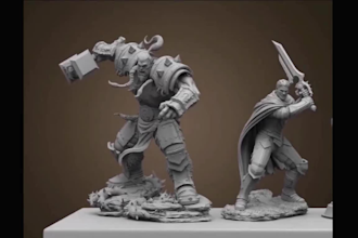 sculpt and 3d print custom warhammer 40k space marine orc miniatures dnd