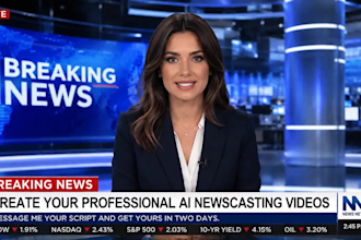 create ai newscasting video ai news anchor talking avatar with heygen synthesia