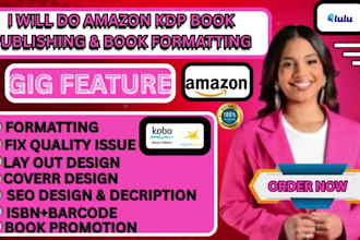 do professional book formatting ebook paperback  amazon kdp layout design