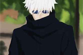 create anime character fanart