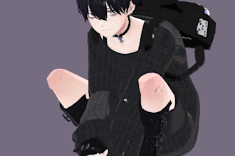 create custom furry vtuber avatar and live2d rigging