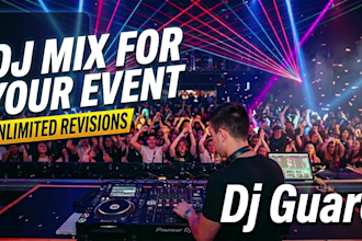 create a professional dj mix for your event, workout or party