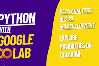 do google collab, matlab, and python projects