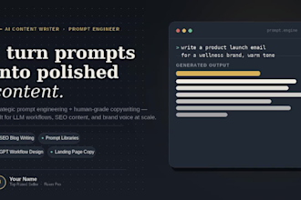 create custom ai solutions, prompts, and content for your business