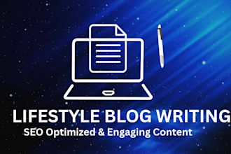 do creative lifestyle blog writing and article writing