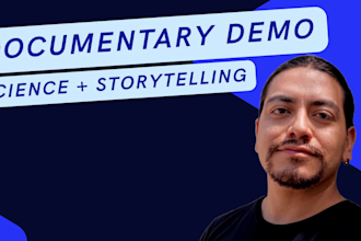 record an engaging narration and documentary voice over