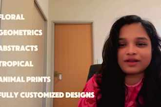 design seamless patterns for textile and fabric