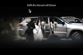do wedding video editing, cinematic wedding highlights