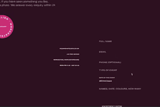 design an immersive animated website with custom scroll animations