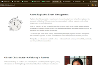 build a custom event management system web application