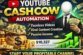 create a youtube automation cash cow channel with monetization strategy