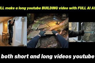 create ai asmr house building animation video