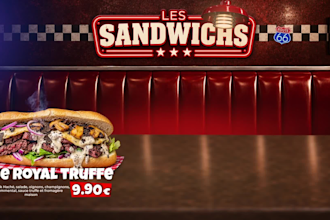 design animated digital menu board and restaurant TV screen