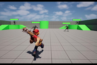 rig and animate 3d character, game asset, game animation, blender, unreal engine