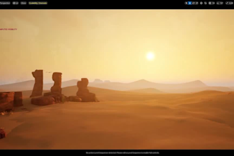 do cinematic film 3d game environment metaverse level landscape design ue5 unity