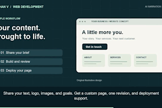 build a responsive business landing page