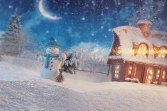 do a merry christmas video animation