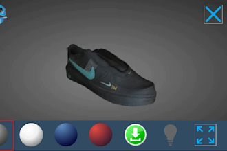3d viewer for web, ideal for selling 3d printing, shoes, etc
