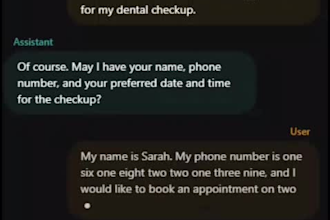 build an ai voice receptionist that answers calls and books appointments