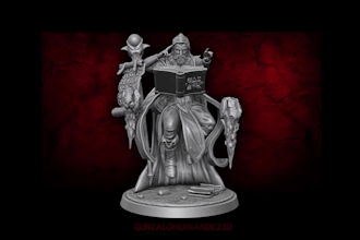 sculpt a custom dnd character miniature for 3d printing