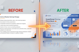 create a professional startup pitch deck presentation