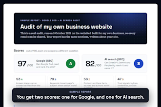 audit your website for google SEO and ai search visibility