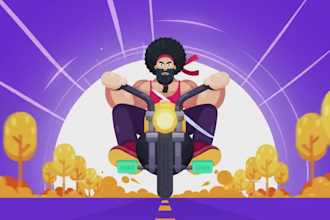 create interactive rive character, mascot, UI and lottie animations