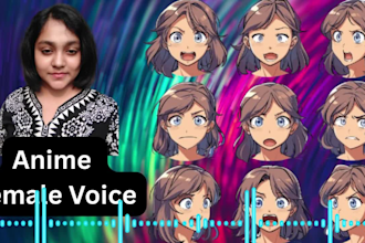record professional female anime voice