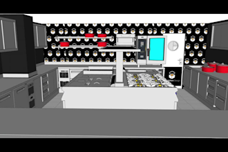 design commercial kitchen and bars