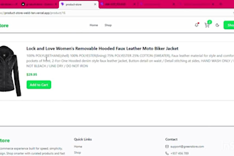 build a react ecommerce website with a shopping cart