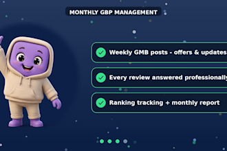 do monthly google business profile management and gmb posts for local seo