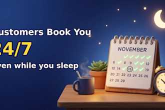 create a professional booking page for your business