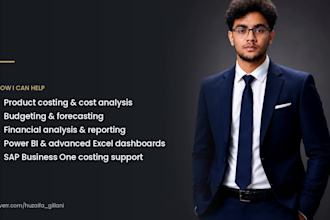 perform costing, variance analysis and budget reports